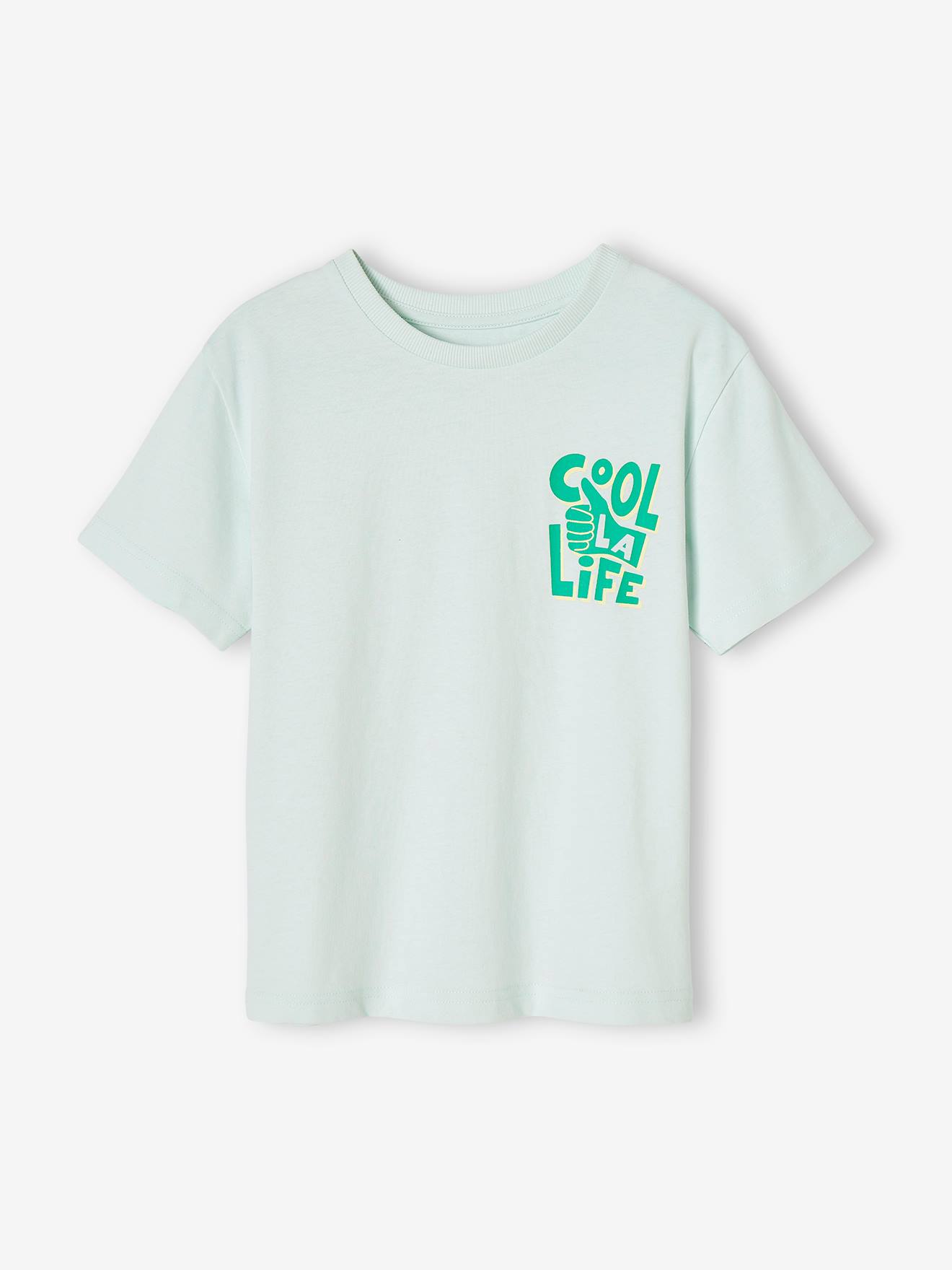 Tee-shirt motif garçon menthe