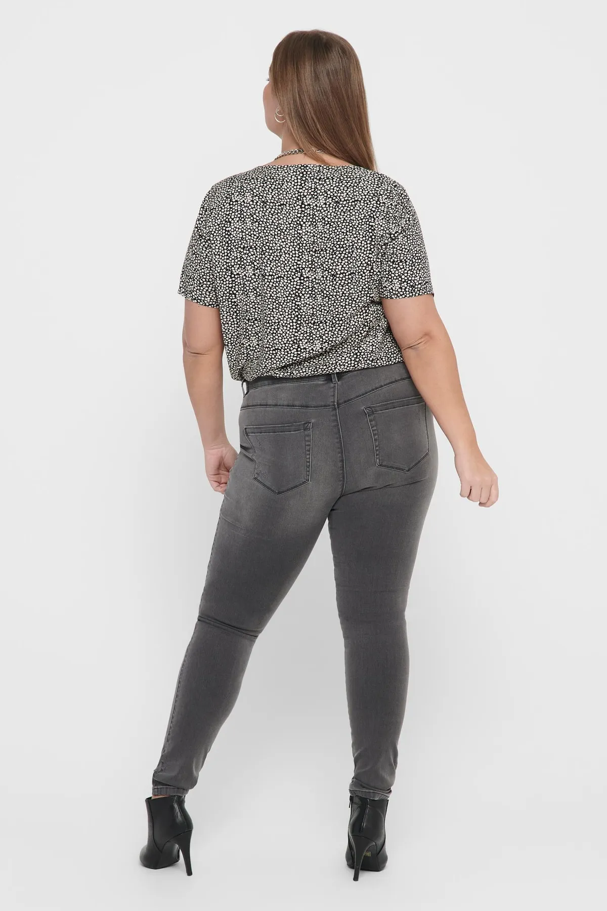 Only Carmakoma  Große Größen in Jeans - Grau - Skinny