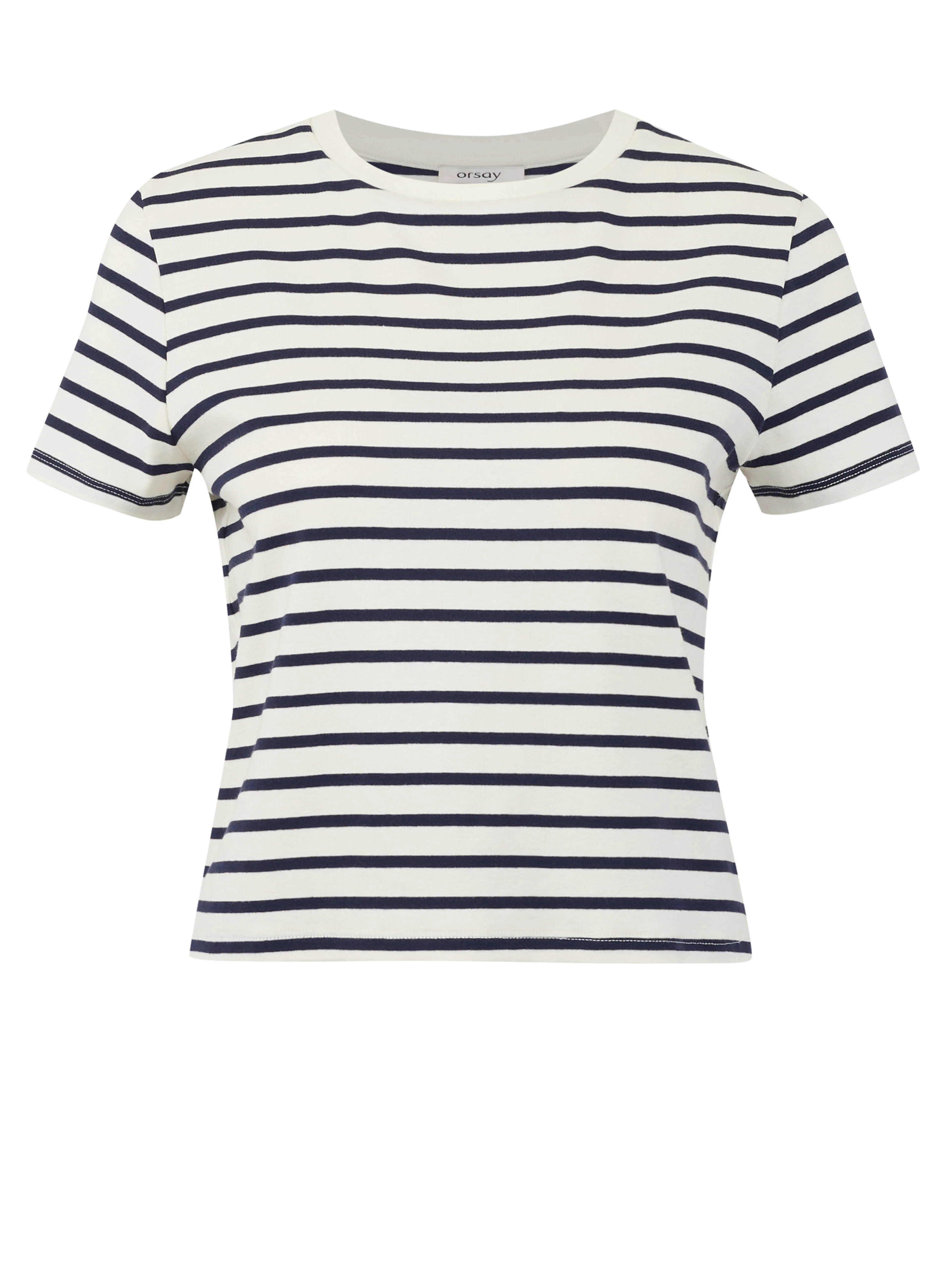 Blau und creme gestreiftes Damen-T-Shirt ORSAY