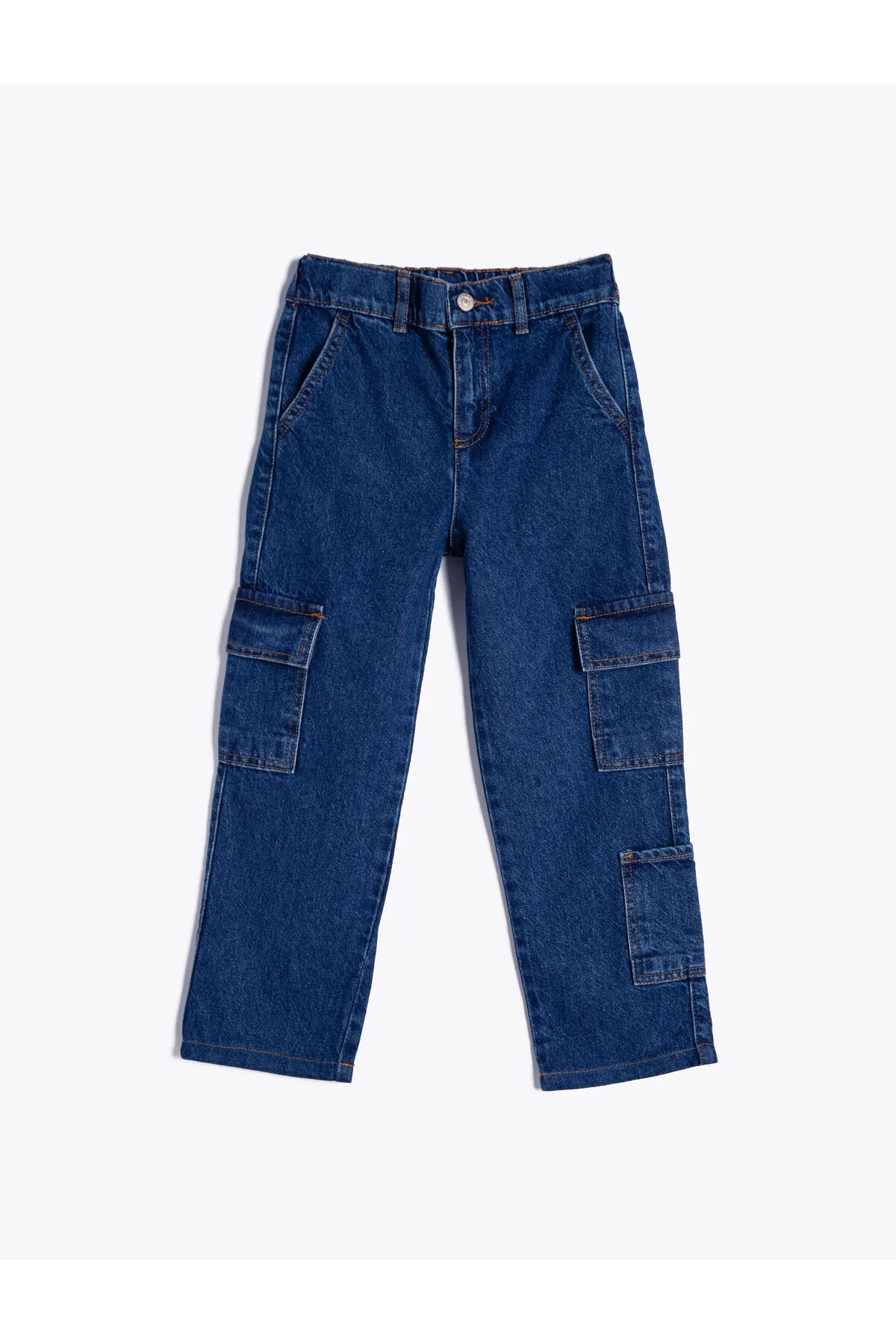 Koton  Cargo-Jeans mit elastischen Taillentaschen und verstellbarer Innenseite aus elastischer Baumwolle