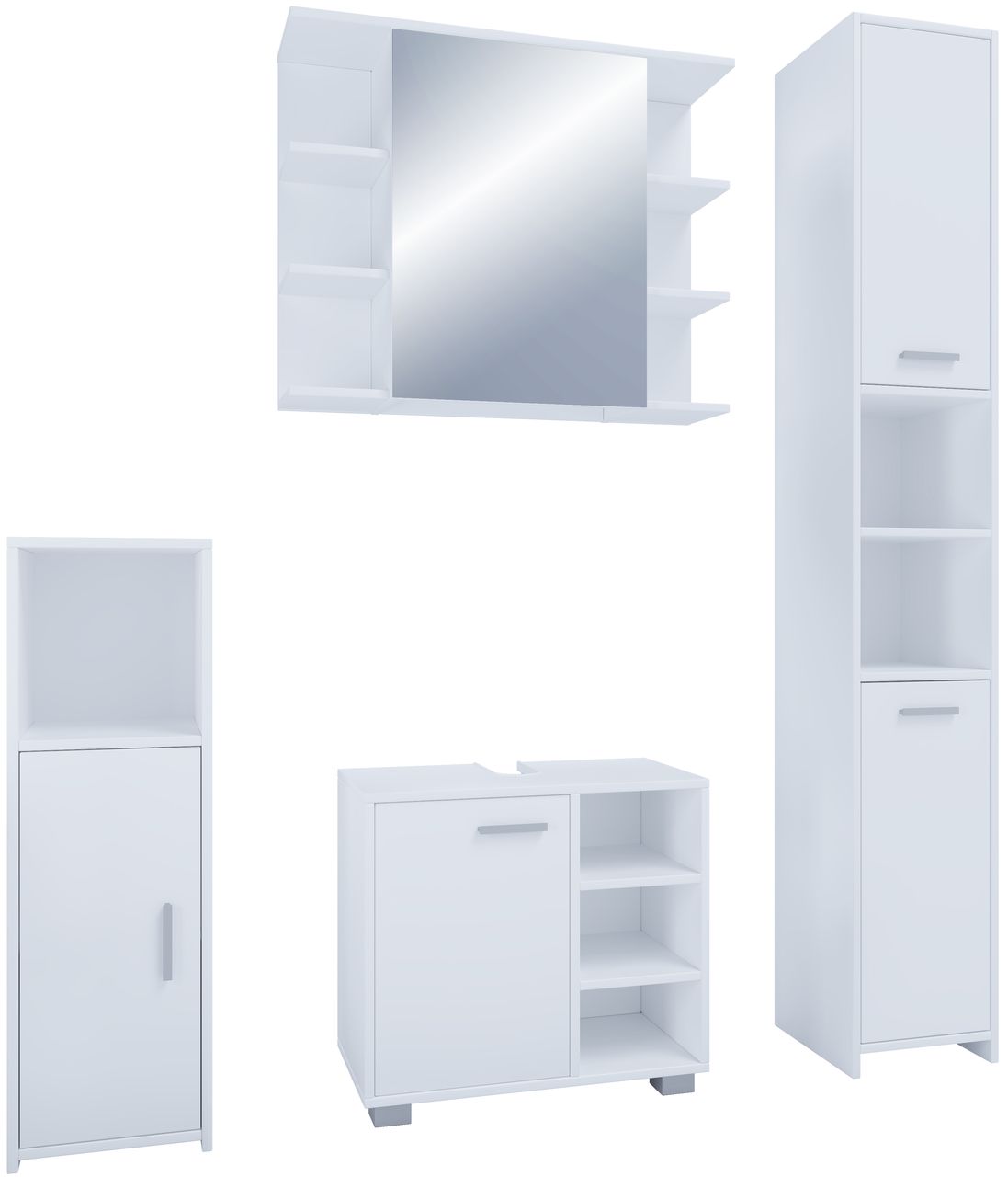 VCM 4-tlg. Badmöbelset Badezimmer Set 