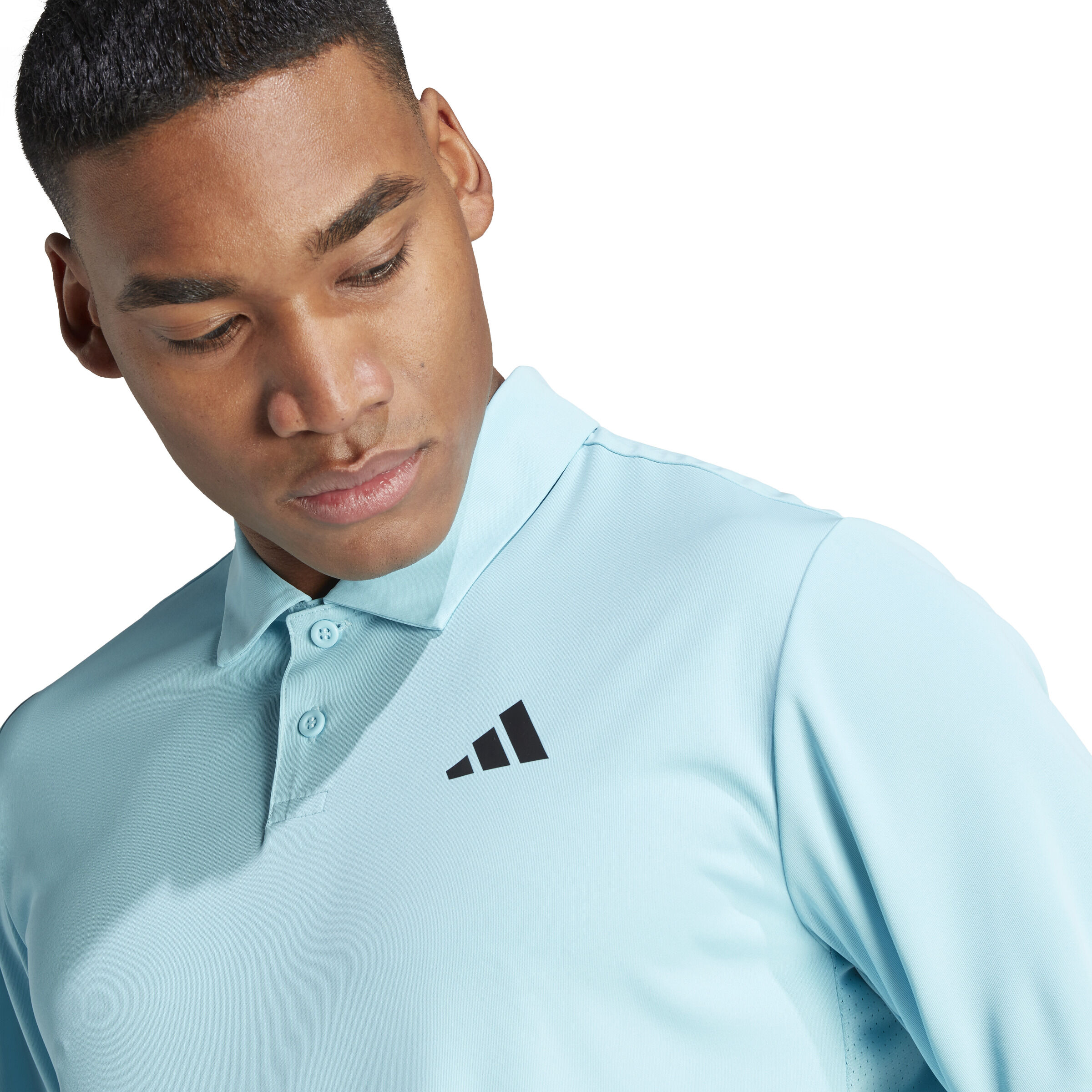 Club 3 Stripes Polo Herren - Hellblau