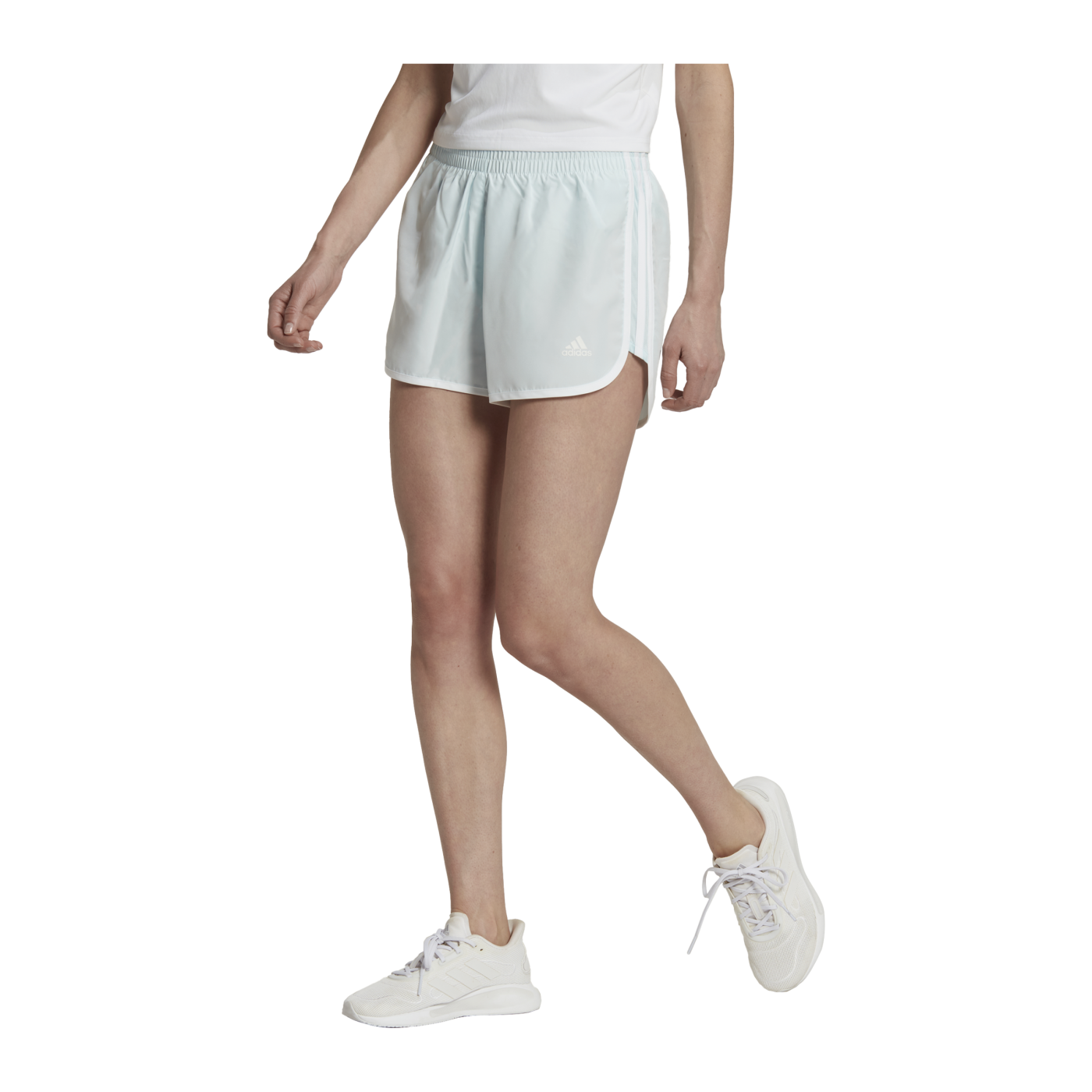 adidas M20 Short Running Damen Blau Weiss
