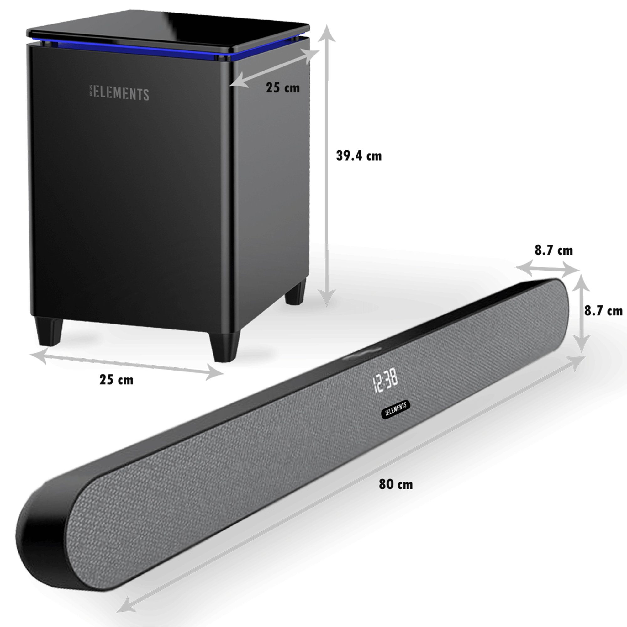 KB Elements EA405 2.1 Soundbar (Bluetooth, Wireless, 100 W, 2.1 Soundsystem, Bluetooth, Wireless)