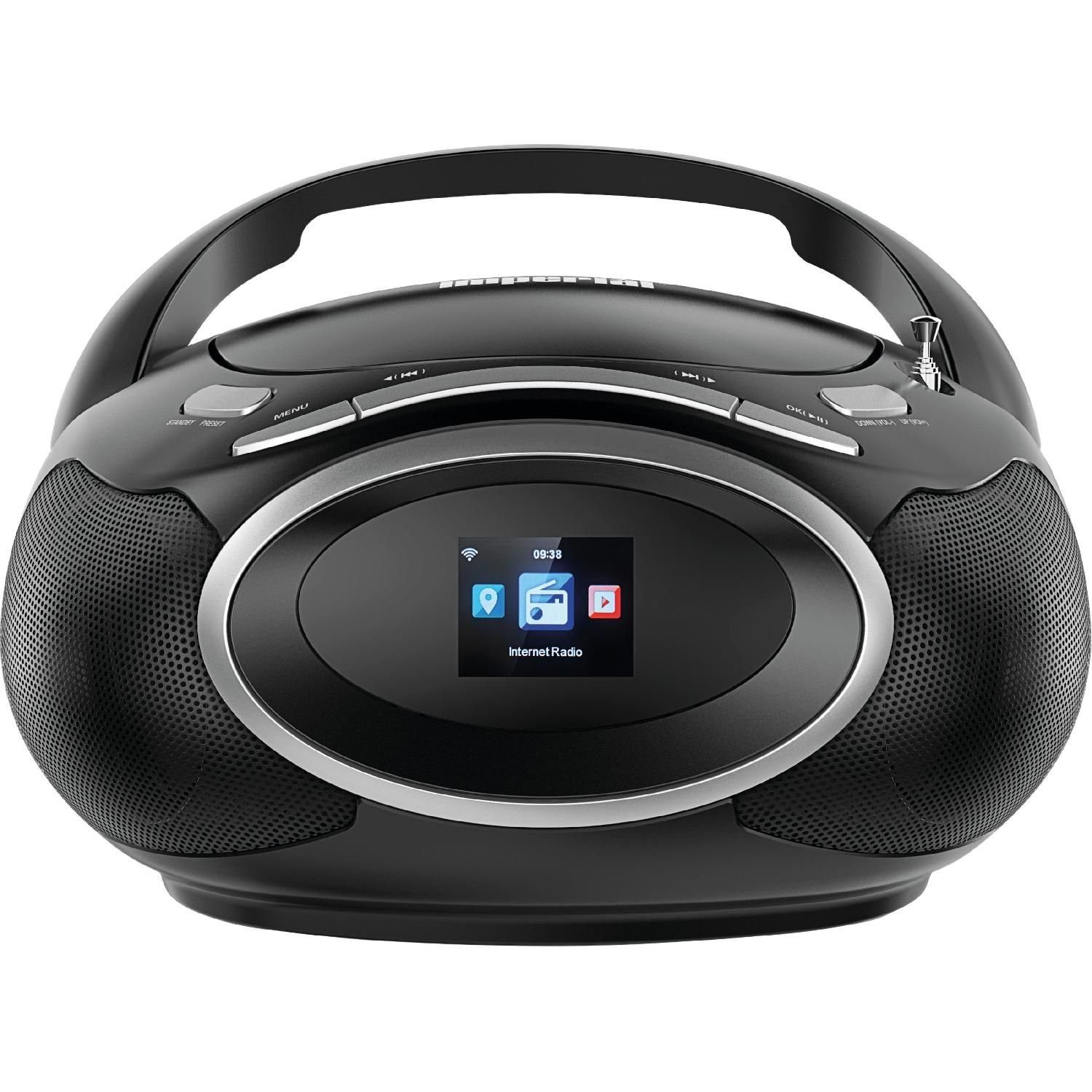 IMPERIAL by TELESTAR DABMAN PBB 3 tragbare Boombox DAB+ FM Bluetooth CD-Player Digitalradio (DAB) (Internet-, DAB+ & UKW/FM-Radio, 2 W, Musikwiedergabe über Bluetooth, inkl. Fernbedienung)