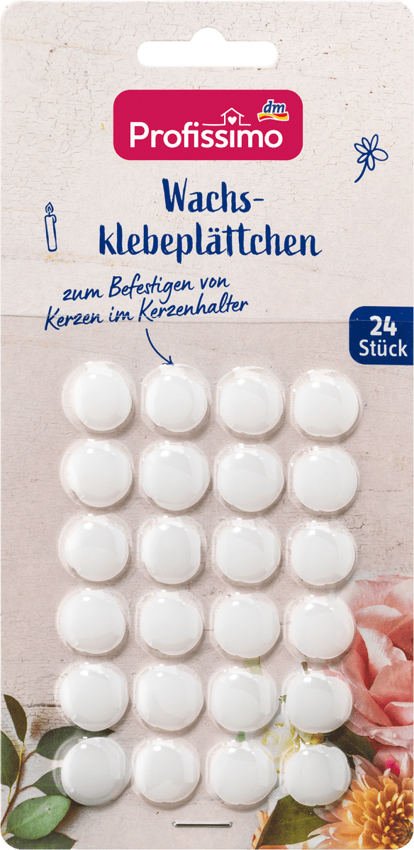Wachsklebeplättchen, 24 St