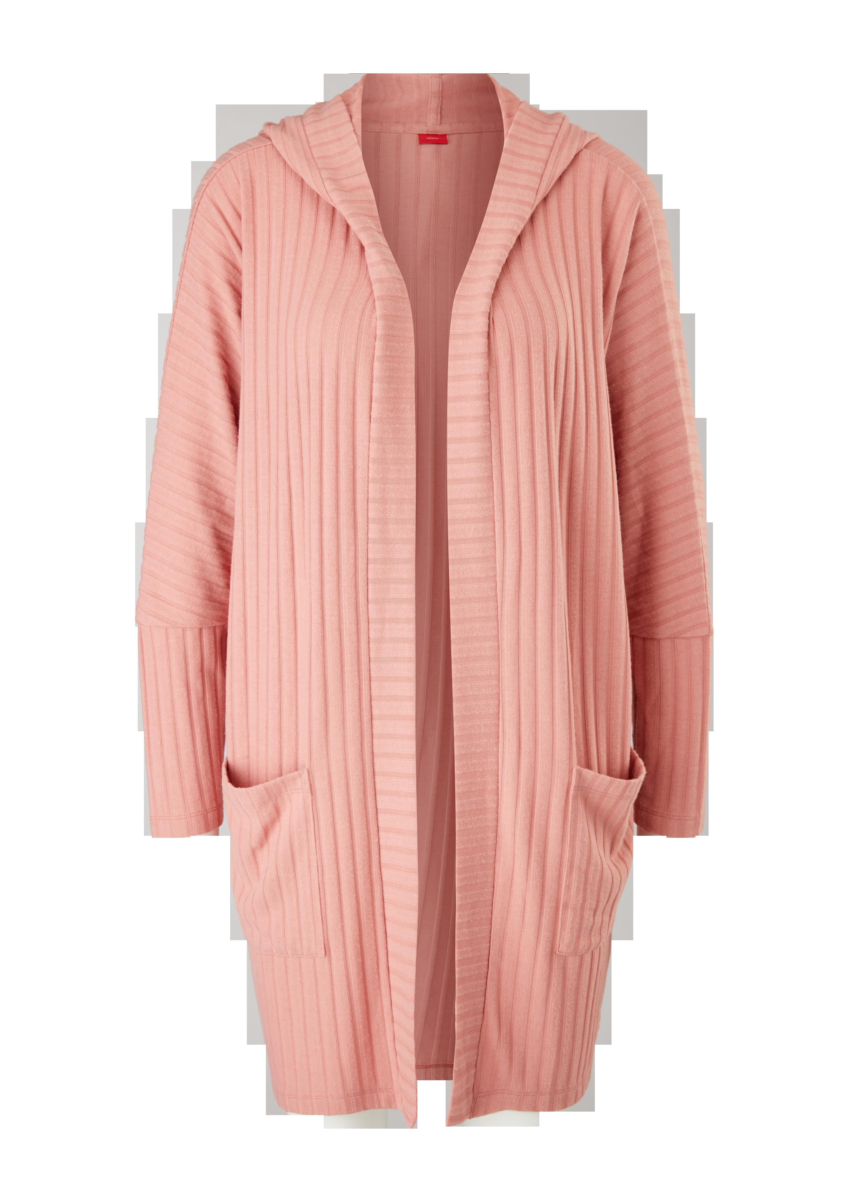 Loungewear Cardigan mit Rippstruktur  6006303-4100
