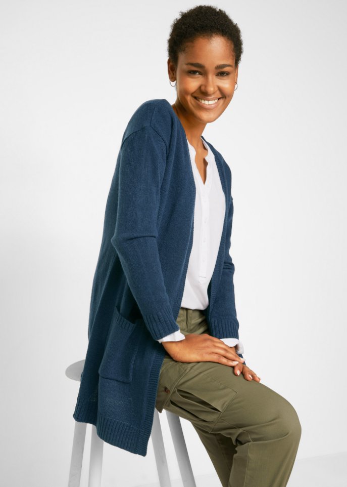 Basic Strickjacke
