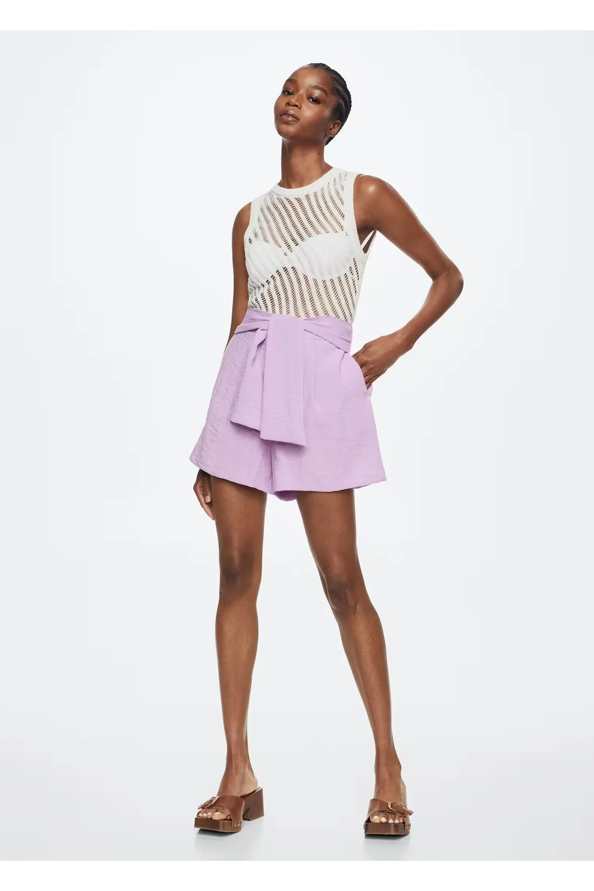 MANGO  Lila Damen-Shorts und Bermuda 27009403