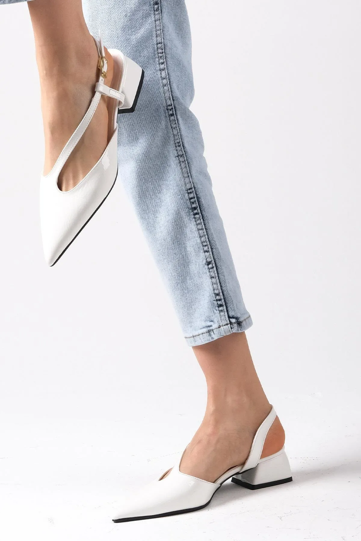 Mio Gusto  High Heels - Weiß - Blockabsatz