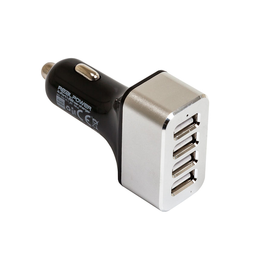 ultron Kfz-Ladestation RealPower 4-Port USB car charger, 1 Stück - ATU