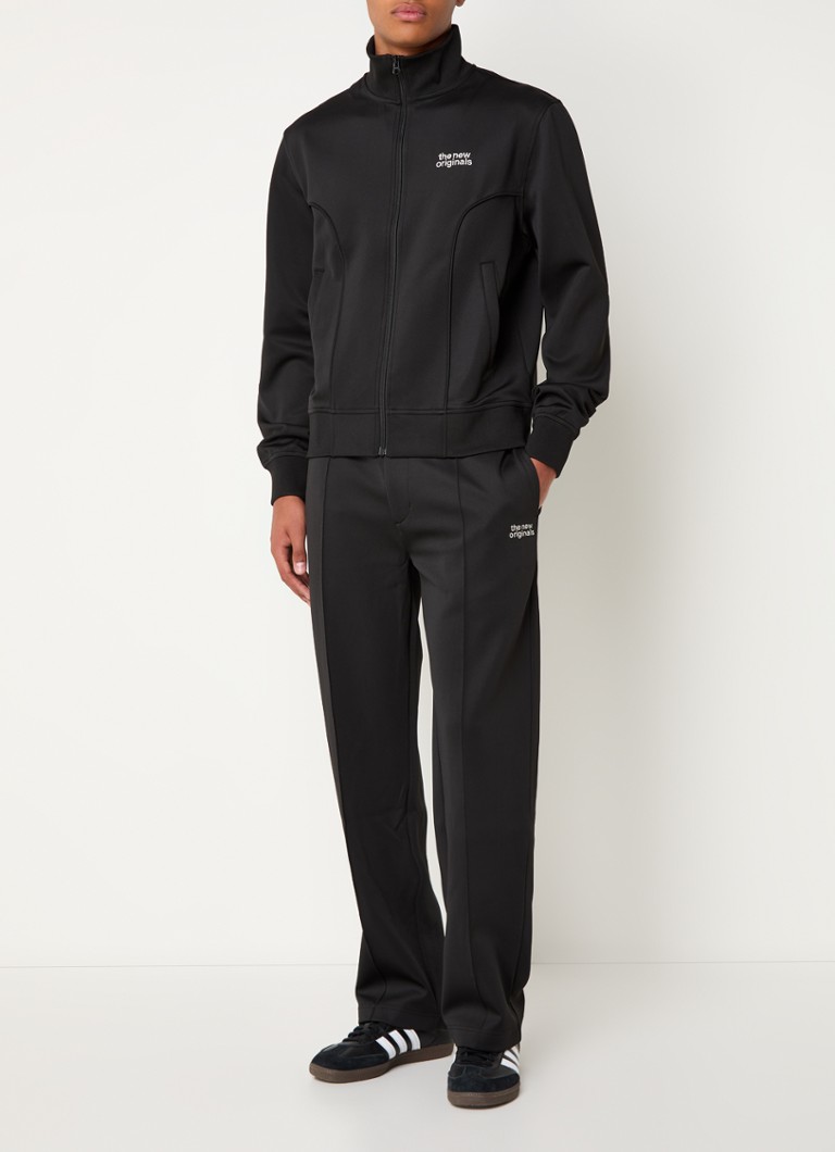 Pantaloni de trening drepți de la New Originals Workman, cu logo brodat și buzunare laterale.