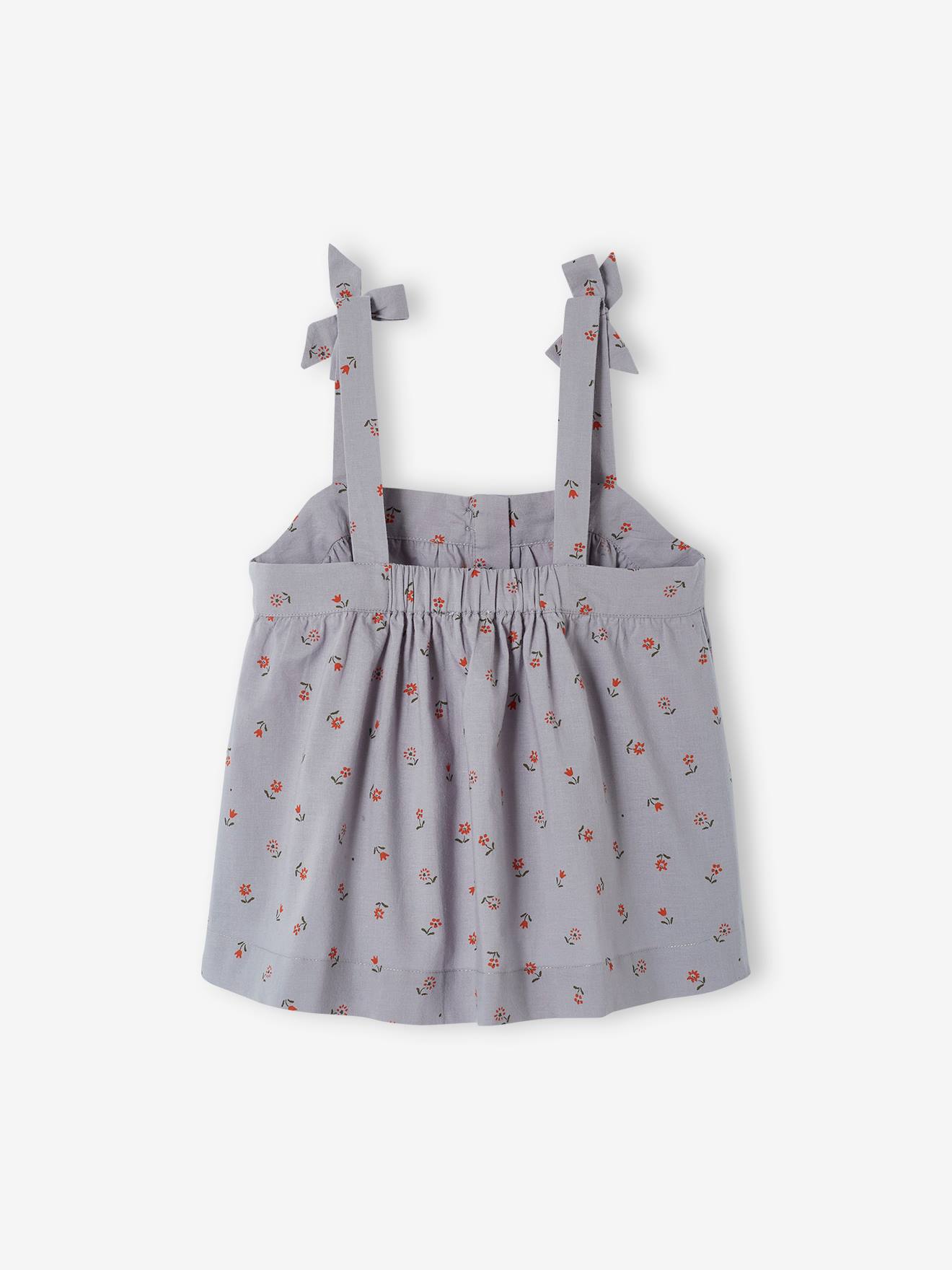 Vertbaudet Mädchen Bluse - graublau