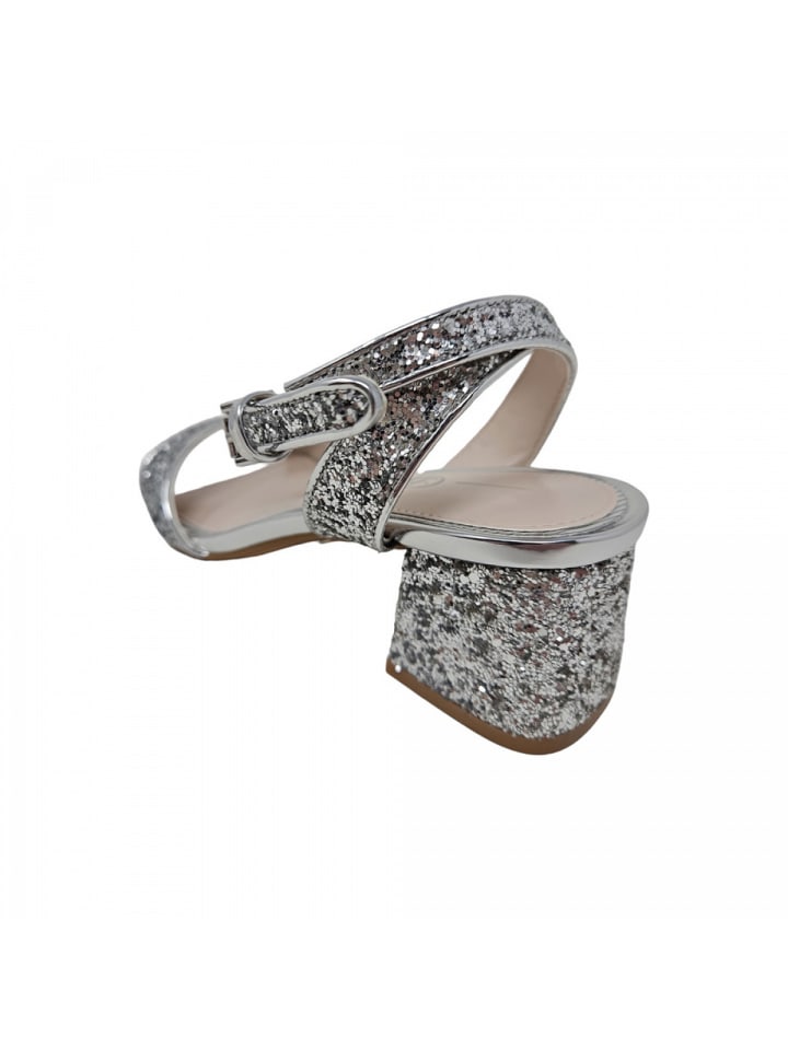 Buffalo Sandalette  in Silber günstig kaufen