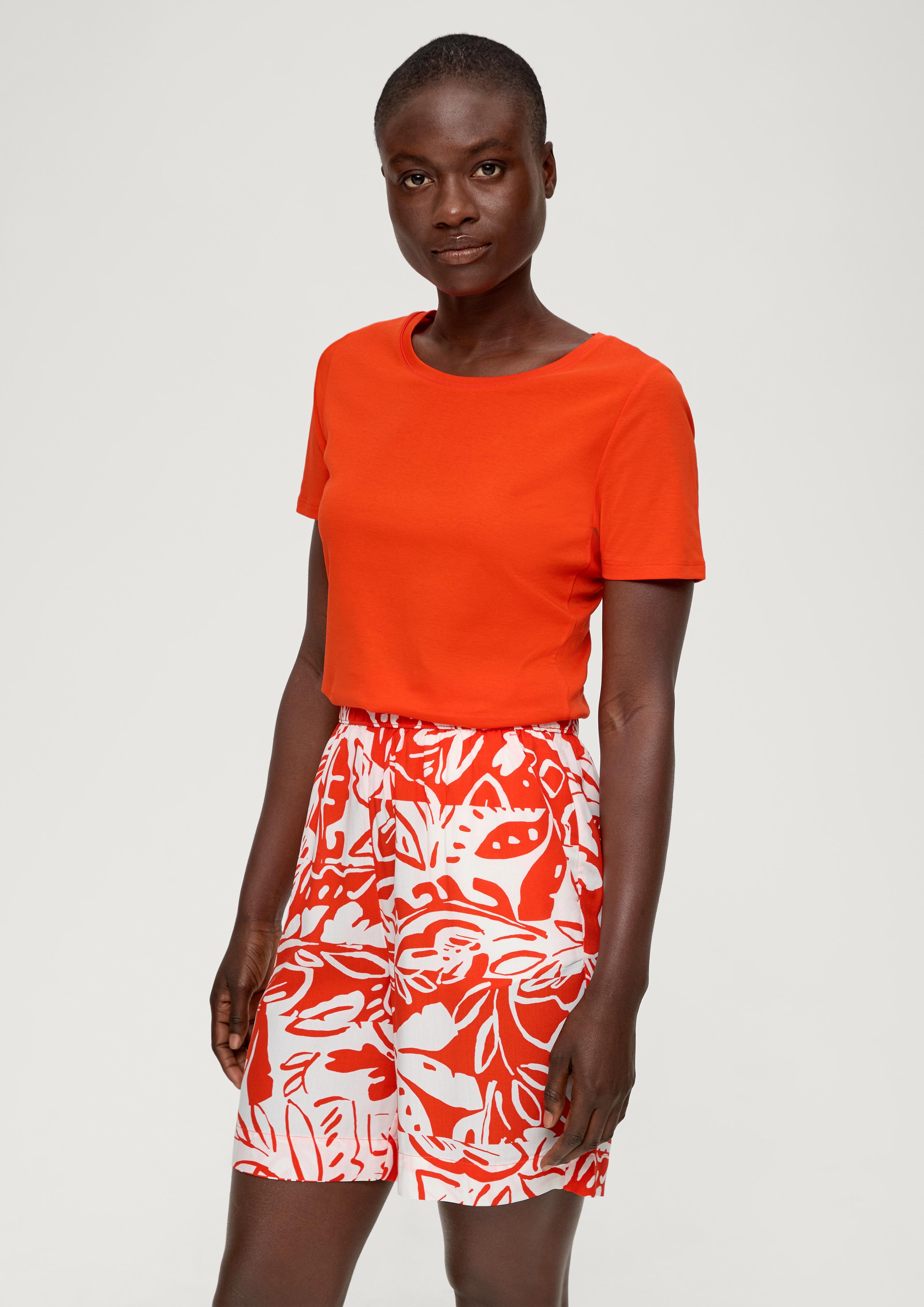 Regular: Gemusterte Shorts aus Viskose  2134644-25A0