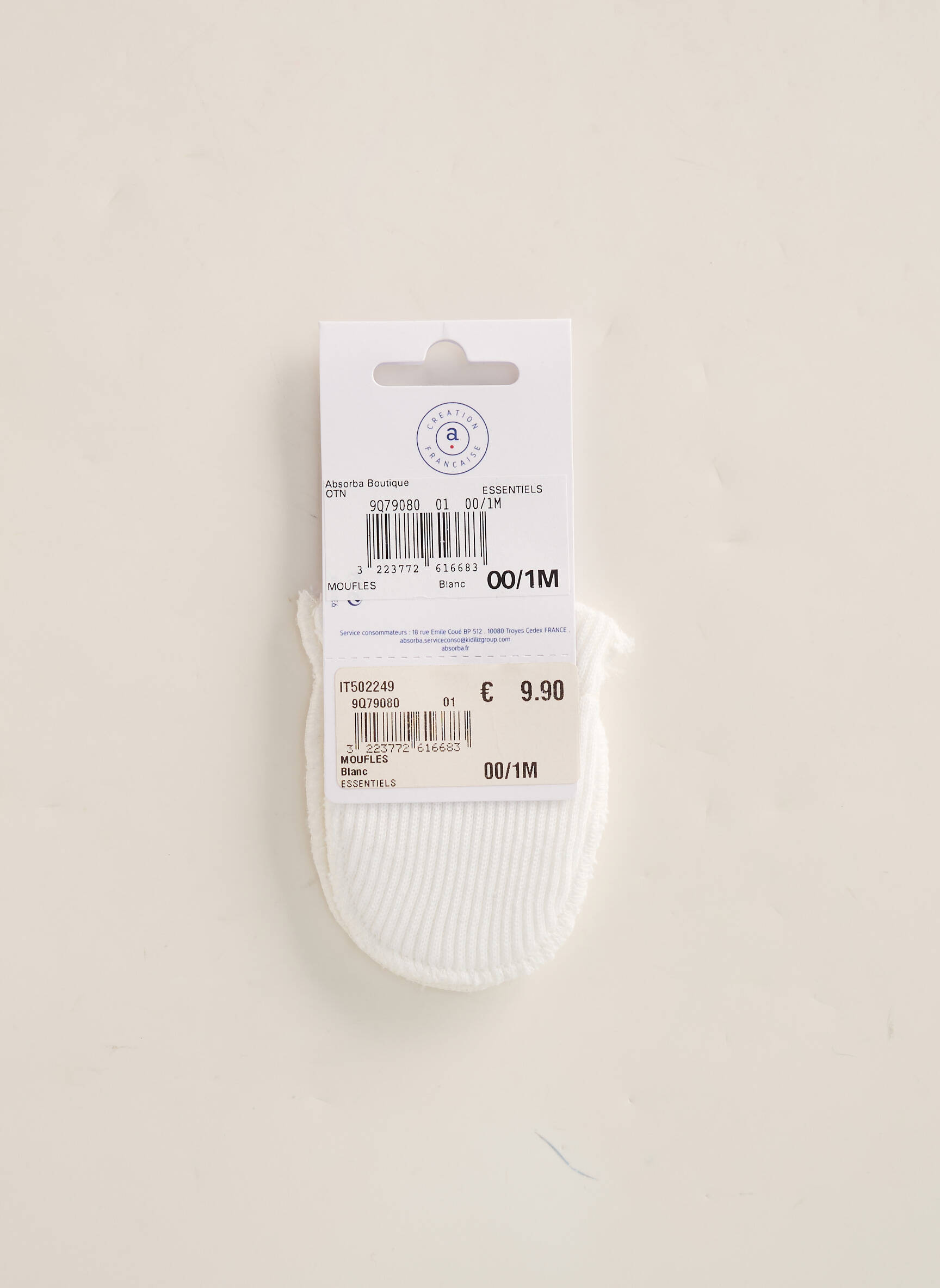 Absorba Gants Enfant couleur blanc