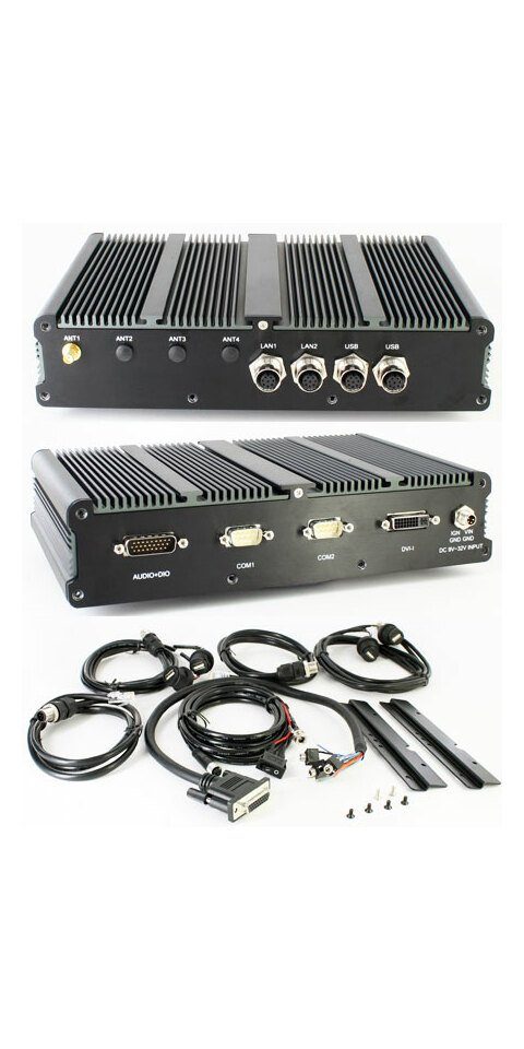 MiniPC.de FleetPC-5-IP65 Car-PC (AMD G-T56N 2x1.65Ghz, 2GB RAM, Autostart-Contro Mini-PC