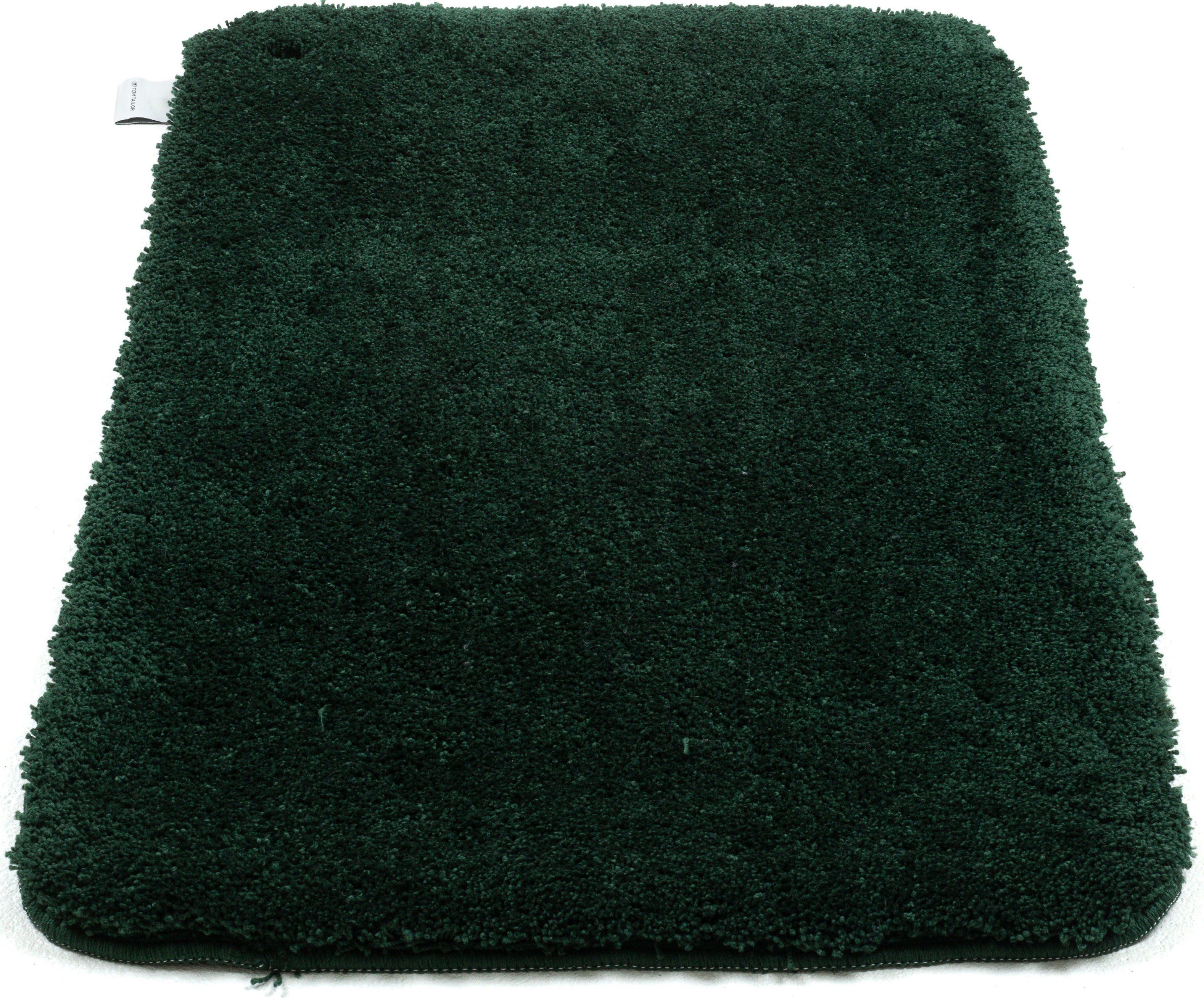 Badematte Cozy Bath UNI TOM TAILOR HOME, Höhe 27 mm, rutschhemmend beschichtet, fußbodenheizungsgeeignet, Polyester, rechteckig, Badteppich, Uni Farben, rechteckig, rund und oval erhältlich