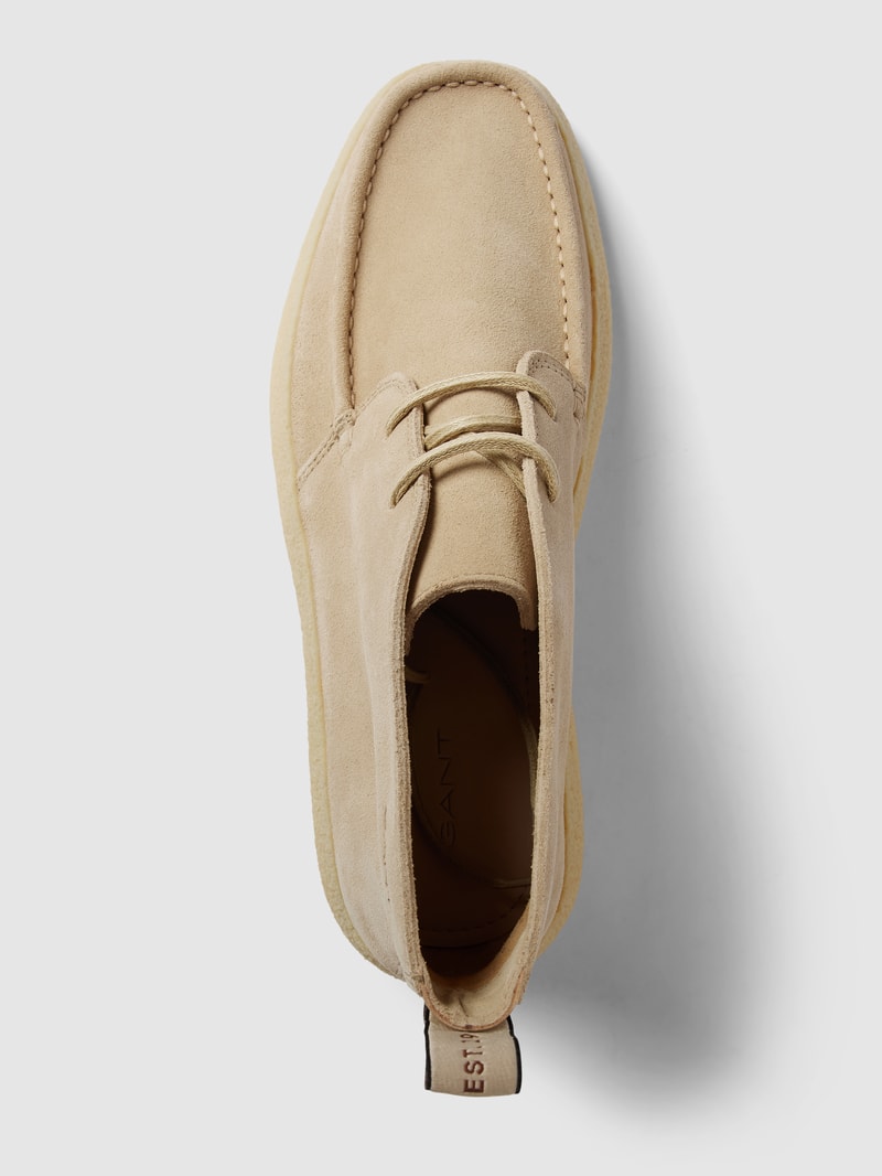 Boots mit Label-Details in beige