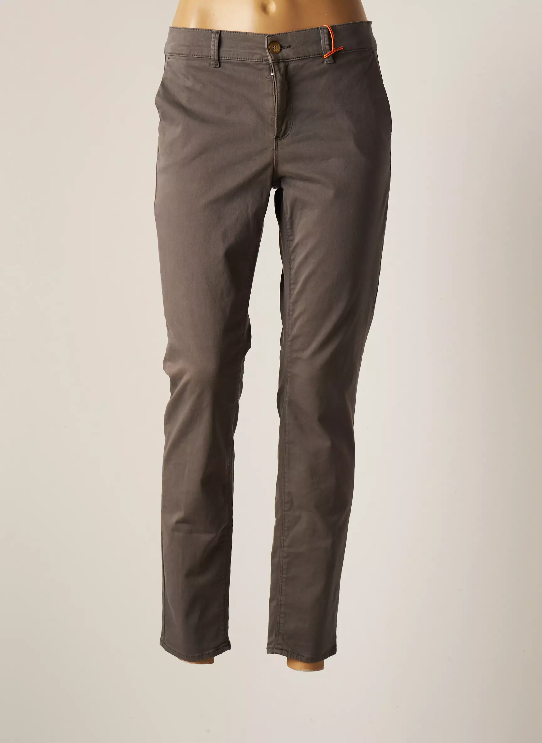 Hoppy Pantalons Chino Femme couleur gris
