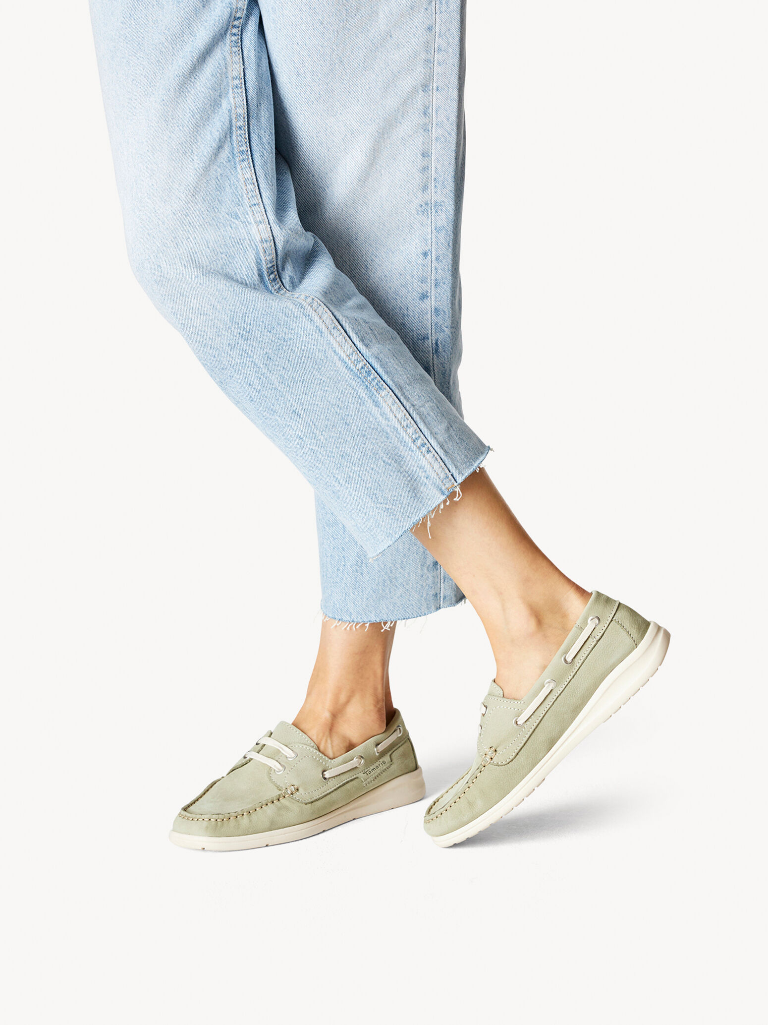 Mocassin en cuir - vert