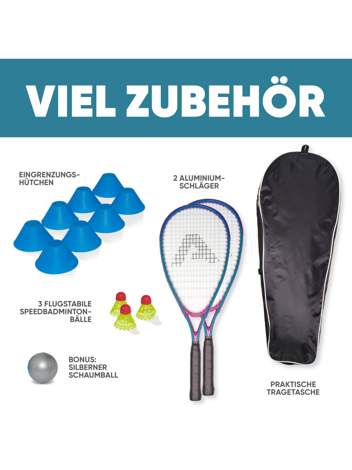 Apollo Badminton Schläger Set Kinder 