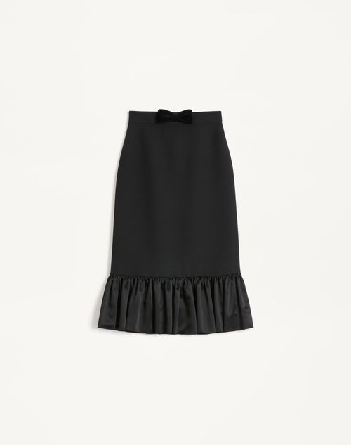 Crepe Couture Midi Nederdel