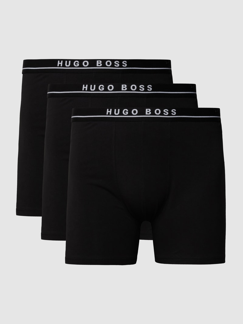 Trunks mit Logo-Bund im 3er-Pack in schwarz