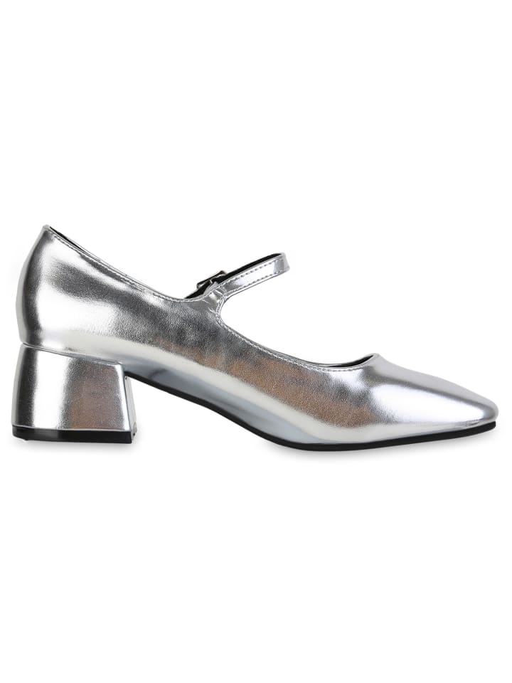 VAN HILL Mary Janes Madison in Silber günstig kaufen