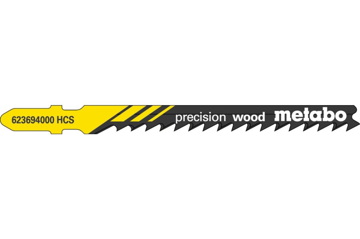 Metabo-tarvikkeet 623694000 Pistosahan terät (5 kpl) 74/4 mm HCS