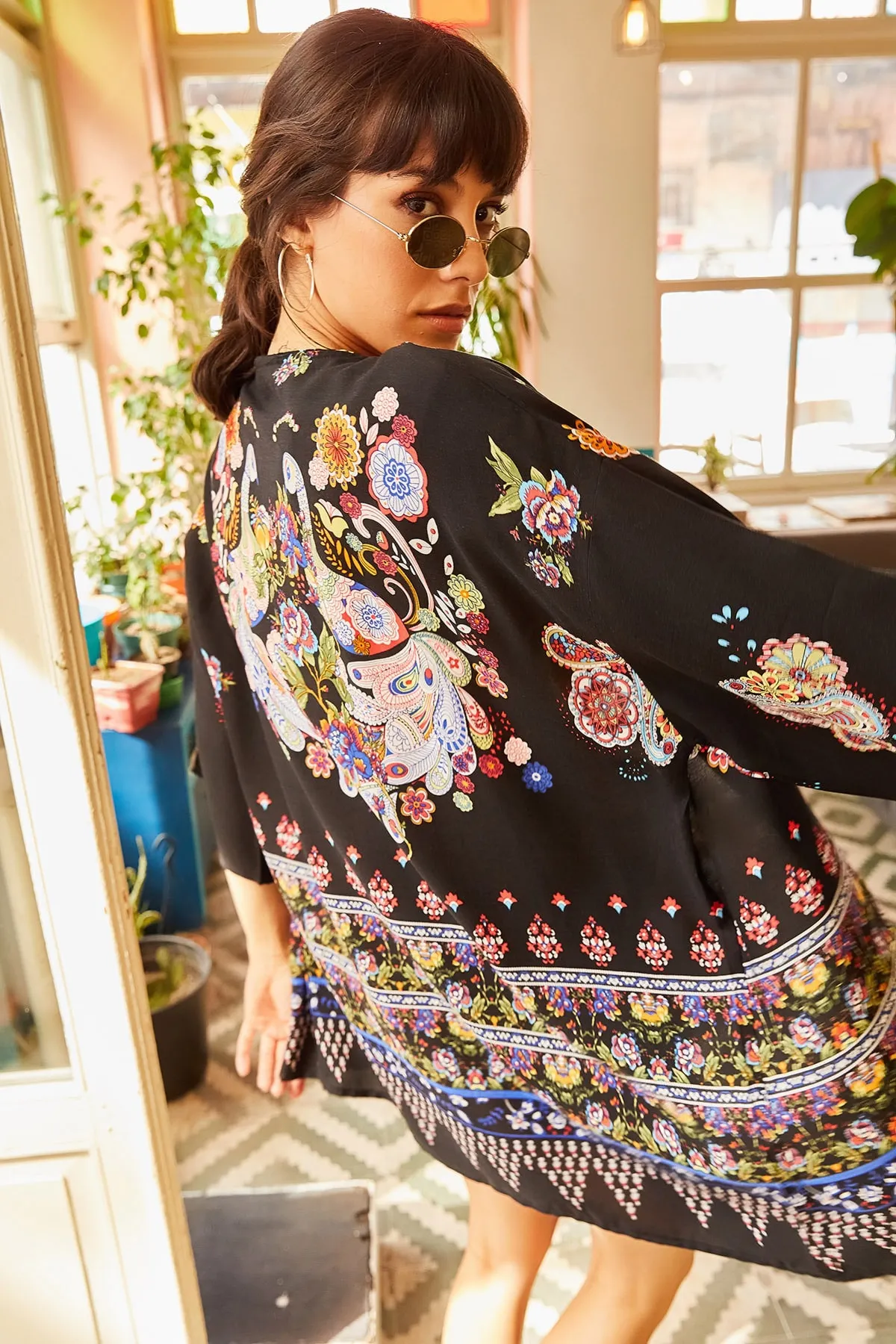 Olalook  Kimono & Kaftan - Mehrfarbig - Oversized