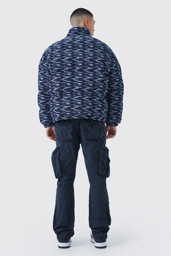 Slim-Fit Schlaghose mit Acid-Waschung