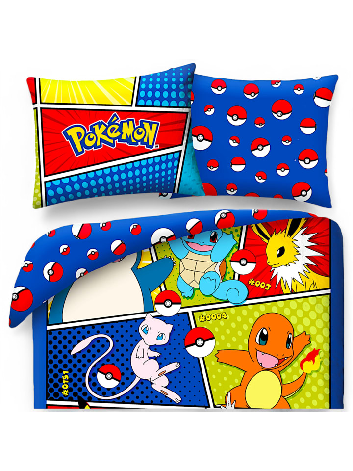 Pokémon 2-tlg.Set: Kinderbettwäsche Pokémon  in Bunt günstig kaufen 140