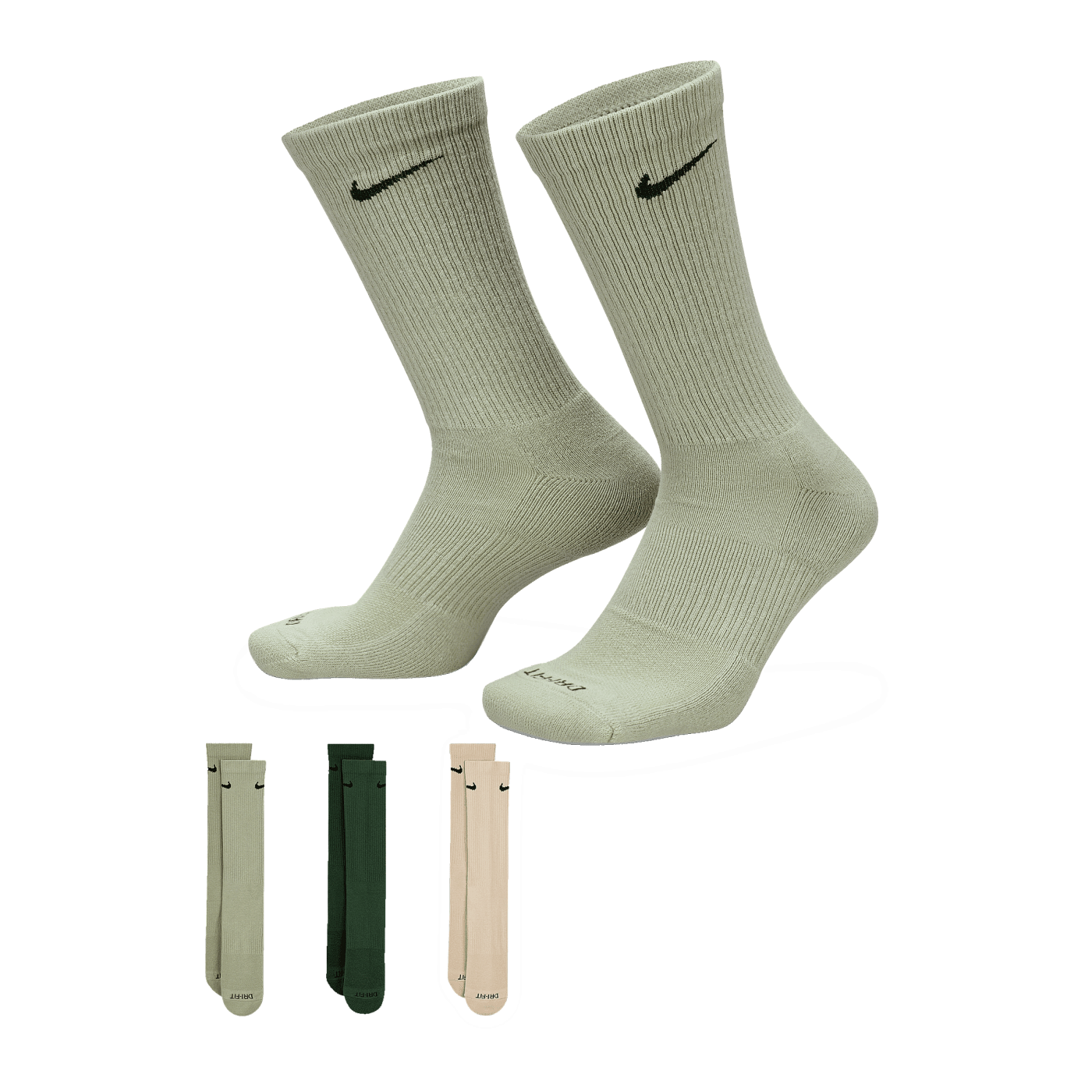 Nike Everyday Plush Cush Crew Socken Schwarz F964