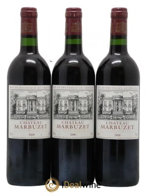 Saint-Estèphe Château Marbuzet 2000 - Lot de 3 Bouteilles