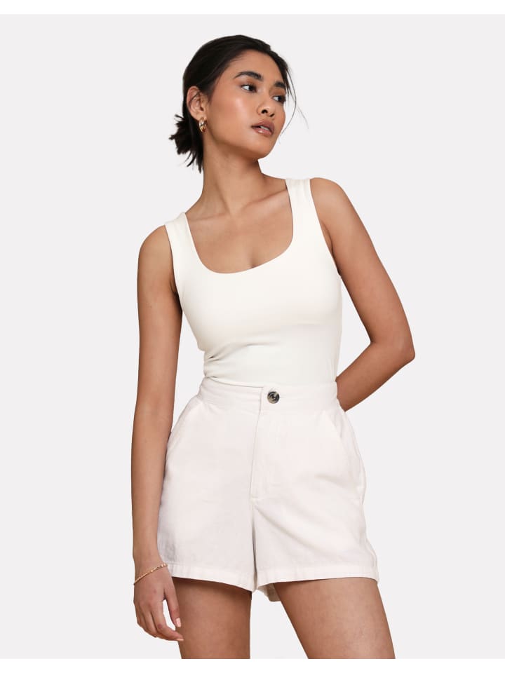 Threadbare Shorts THB Cactus Class Linen Short in White günstig kaufen