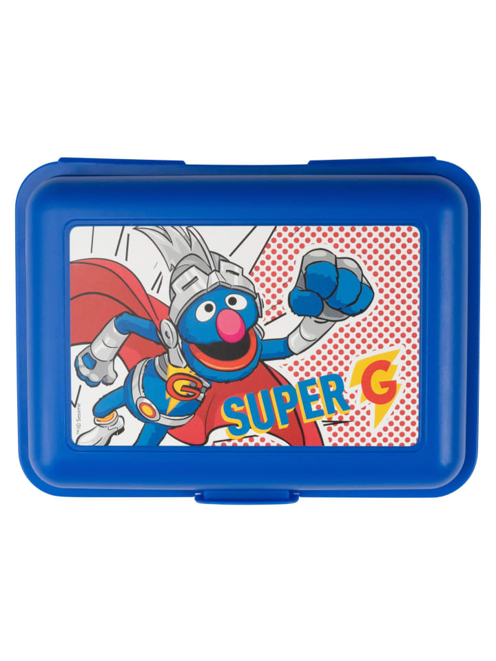 Sesamstraße Sesamstraße Brotdose Super-Grobi Lunchbox Butterbrotdose mit Trennwand in blau günstig kaufen onesize