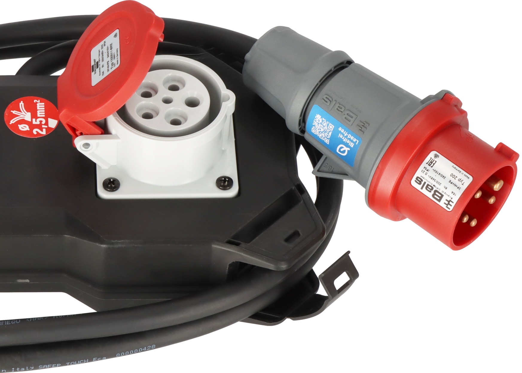 Brennenstuhl 1151610020 Maitinimo skirstytuvas 16A 2m kabelis, montuojamas ant sienos IP44