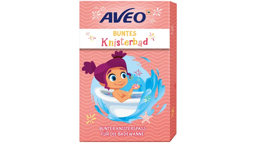 AVEO Kids Buntes Knisterbad 15 g