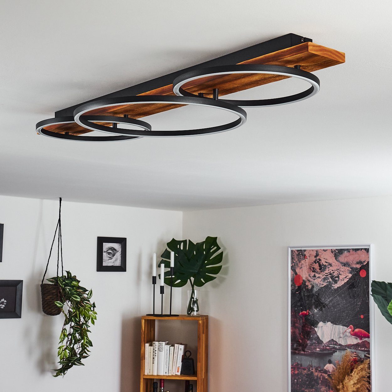 hofstein Deckenleuchte Flur Dielen Leuchten LED Decken Lampen Wohn Schlaf Zimmer Raum