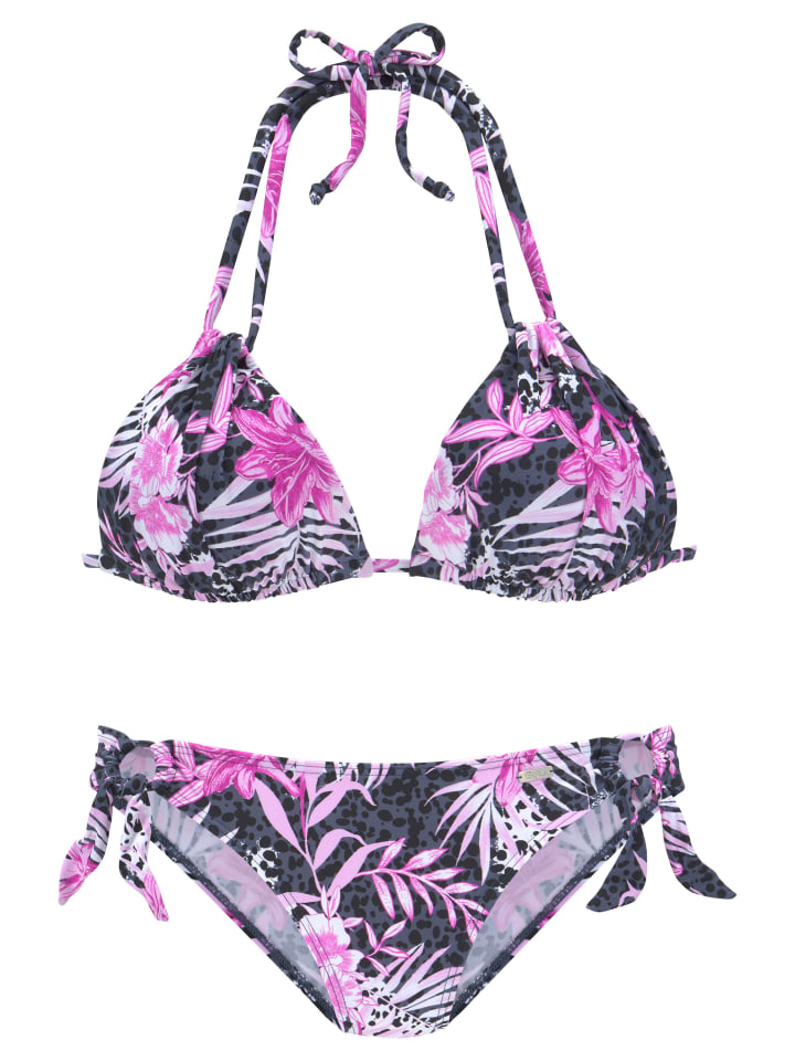 Buffalo Triangel-Bikini in marine-pink günstig kaufen