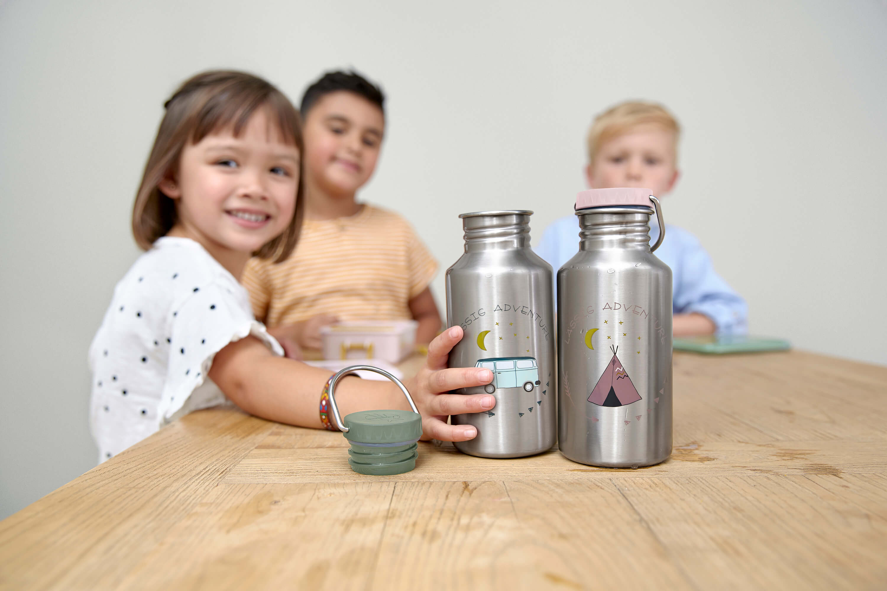 Kinder Trinkflasche Edelstahl - Bottle, Adventure Bus