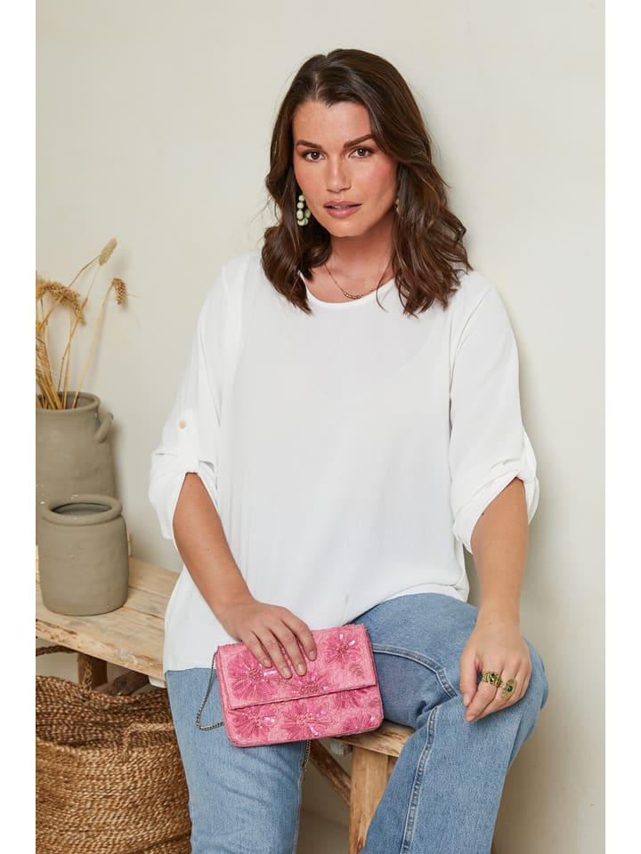 Curvy Lady Bluse in Weiß günstig kaufen