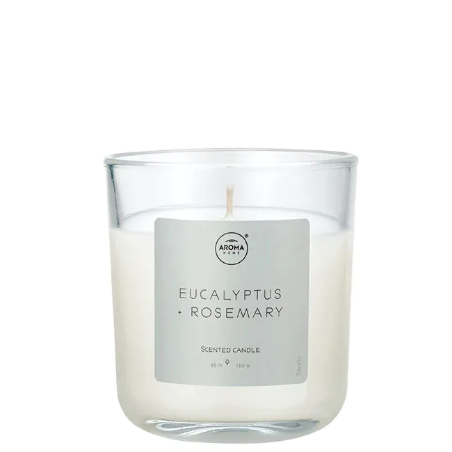 „Aroma Home Simplicity“ serijos eukalipto ir rozmarino žvakė