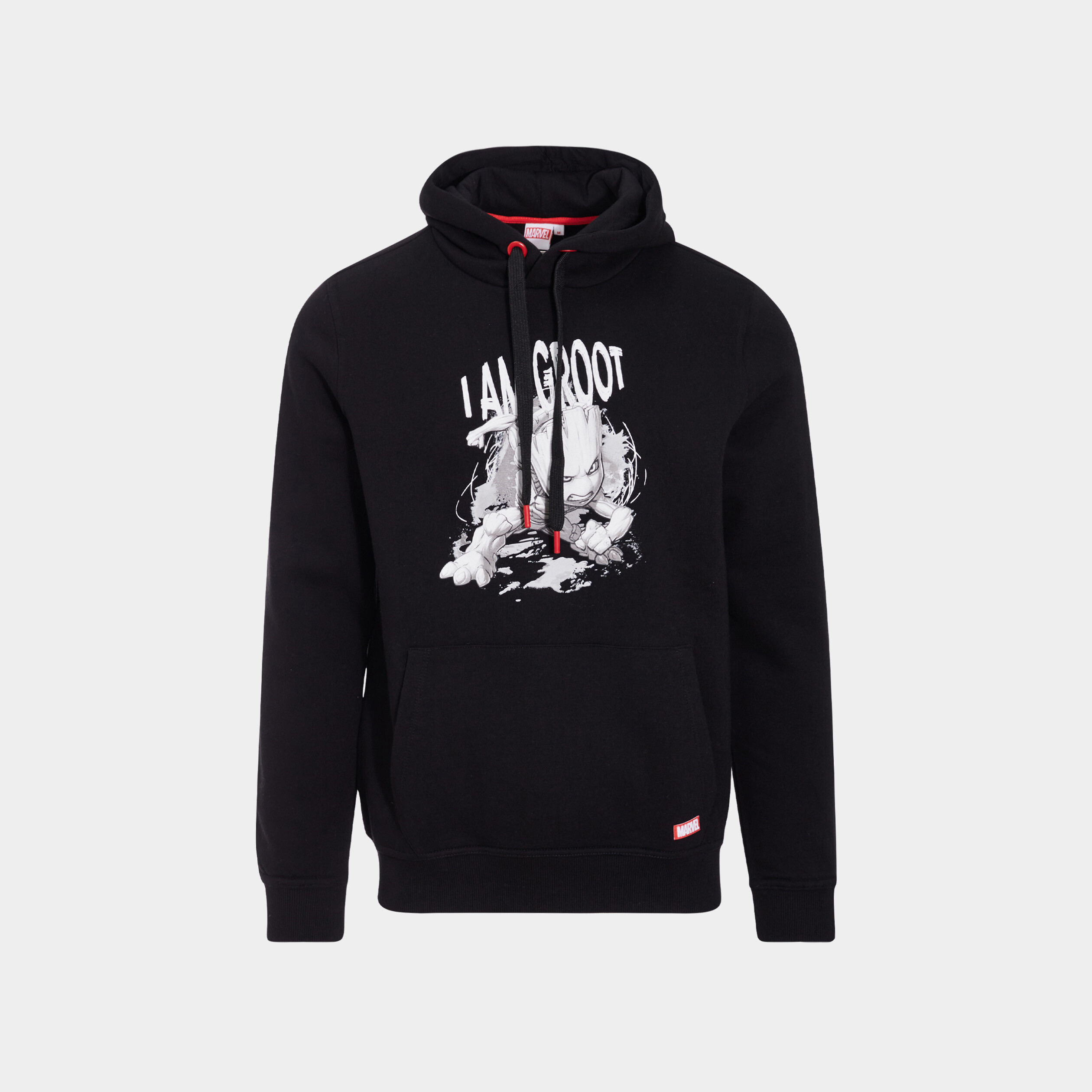 Sweat à capuche hoodie Groot noir homme | La Halle