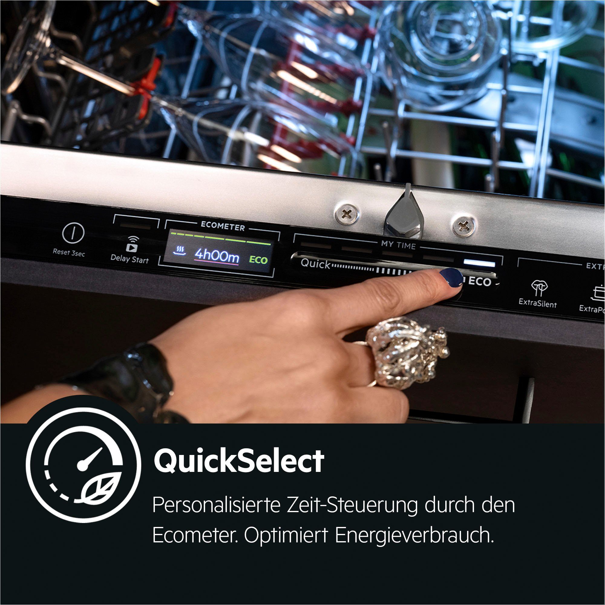 AEG vollintegrierbarer Geschirrspüler Serie 6000, FSB53627P 911436428, 13 Maßgedecke