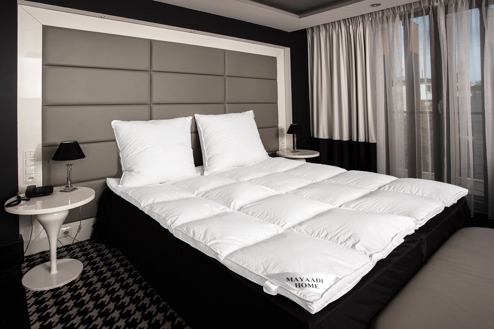 Matratzenauflage HS68 Matratzenauflage Topper Unterbett 90 % Federn, Mayaadi Home
