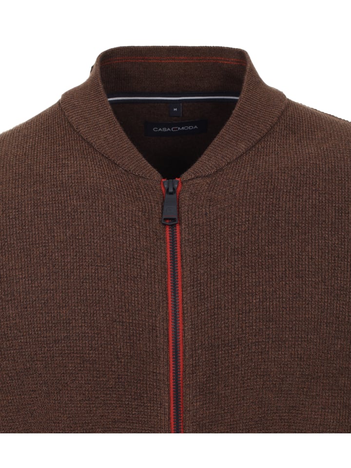 CASAMODA Strickjacke in Braun günstig kaufen