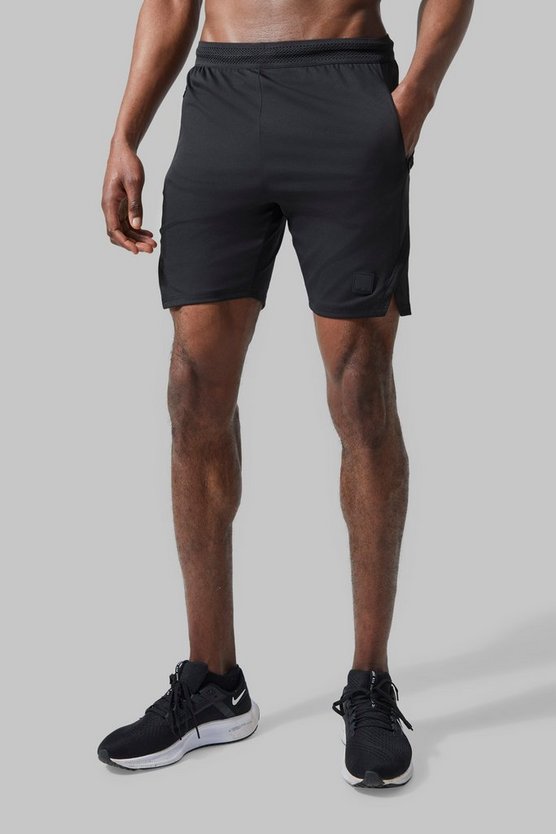Man Active Performance Shorts mit geteiltem Saum