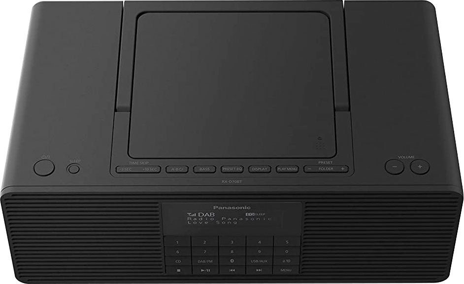 Panasonic RX-D70BTEG-K Radio (Digitalradio (DAB), FM-Tuner, mit CD)